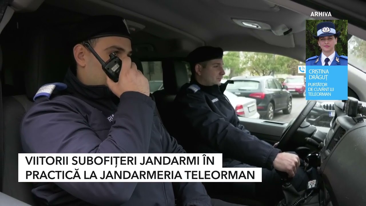VIITORII SUBOFIȚERI JANDARMI ÎN PRACTICĂ LA JANDARMERIA TELEORMAN