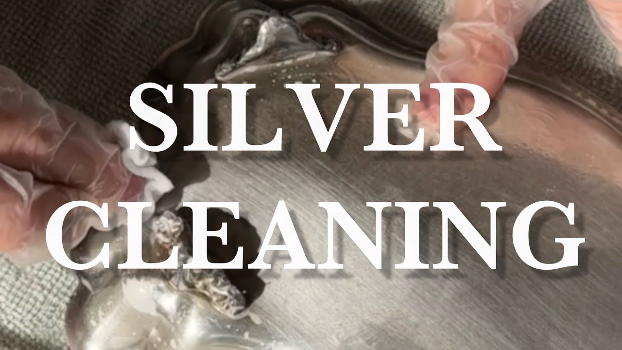 Cleaning and styling silver tray from the thrift store ✨🕯️