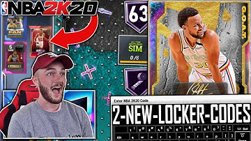 2 *INSANE* NEW LOCKER CODES + G.O.A.T GALAXY OPAL STEPH CURRY GAMEPLAY! (NBA 2K20 MYTEAM)