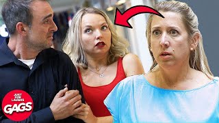 Girlfriend Catches Boyfriend Cheating | Just For Laughs Gags