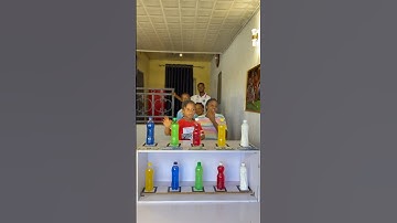 The best funny and entertaining five (5) bottle color matching challenge