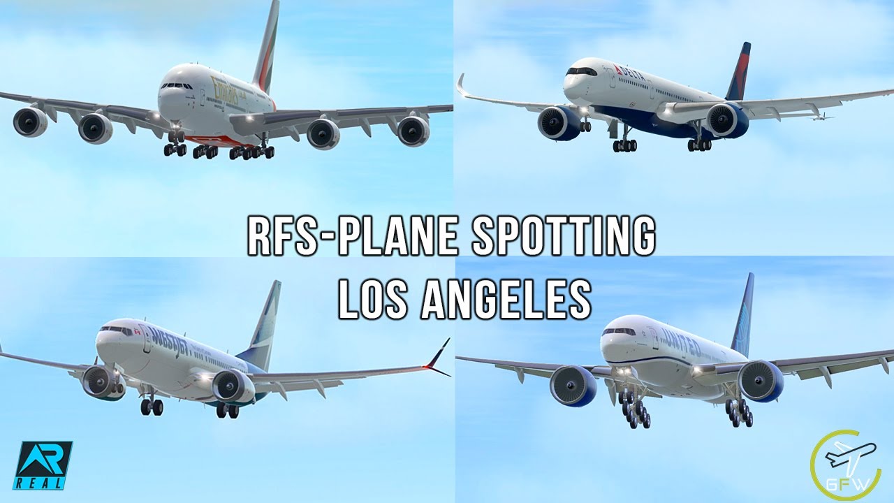 Great Plane Spotting at Los Angeles Airport LAX |Ultra Realism|RFS-RealFlightSimulator|FHD|RealRoute