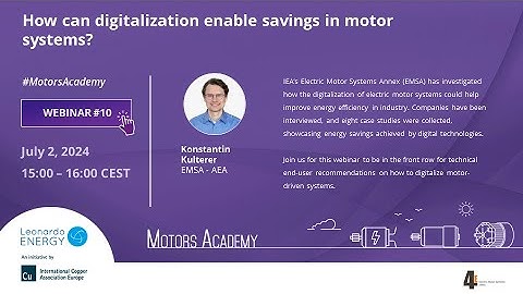 How can digitalisation enable savings in motor systems?
