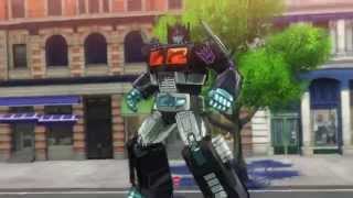 Transformers: Devastation - City of Steel: Long Haul & Mixmaster Fight, Shutdown 3rd Generator 1080p
