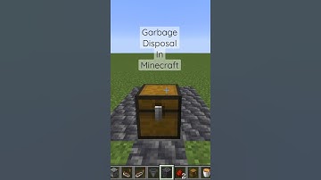 How to make a Garbage Disposal in Minecraft!!! #shorts