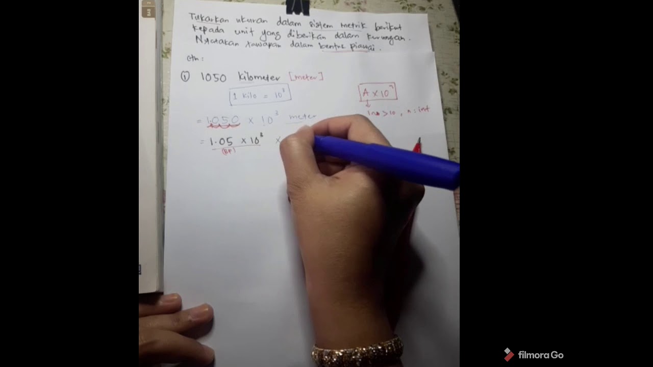Bentuk piawai, tukar ukuran dalam sistem metrik  YouTube
