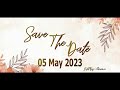 #Reniar || Wedding Whatsapp Invitation || Save the Date || Ravina Weds Arvind 05 May 2023 Kishangarh