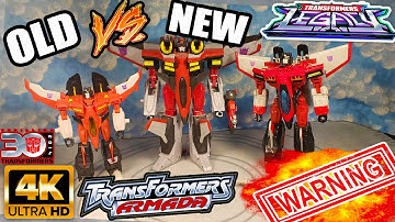 TRANSFORMERS LEGACY ARMADA STARSCREAM vs Original Armada & Thrilling 30 Star Scream 4K Comparison