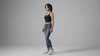 Young Female Character | Rigged & Game Ready 3D Model | Unity Game Development
