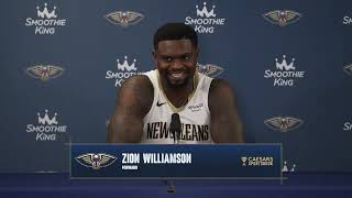 Zion Williamson Interview from 2026 Pelicans Media Day | New Orleans Pelicans