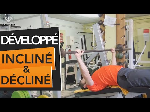 Développé incliné barre