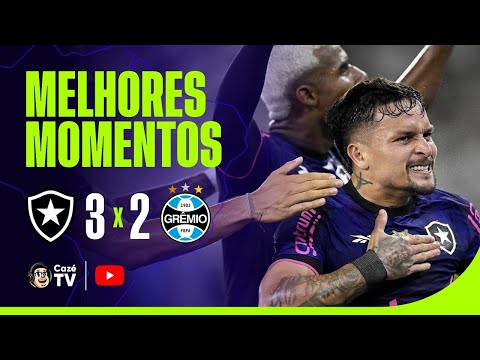 MELHORES MOMENTOS: BOTAFOGO 3 X 2 GRÊMIO | BRASILEIRÃO 2025 | 35ª RODADA