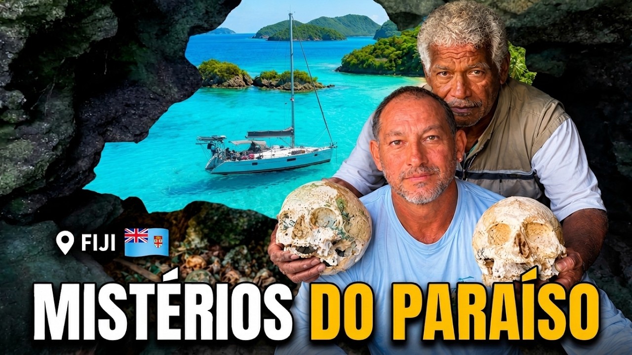⁣Encontramos uma CAVERNA CHEIA DE OSSOS em FIJI 🇫🇯