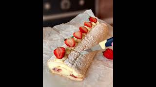 Меренговый рулет рецепт.#shorts #food #food reels#меренга #рецепт #cake video