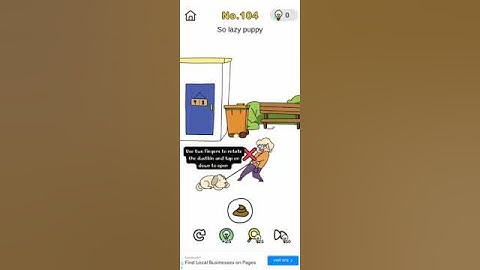 Brain Out : so lazy puppy no. 104 #brainoutlevel104