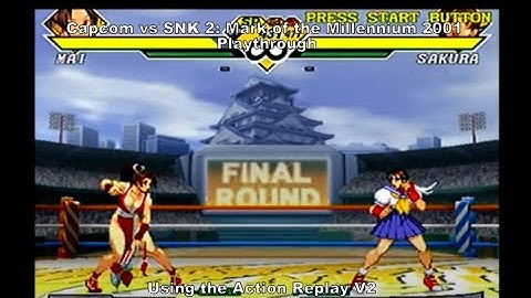 Capcom vs SNK 2 playthrough using the Action Replay V2 for Ps2 :D #Playstation #Sony #CheatCodes