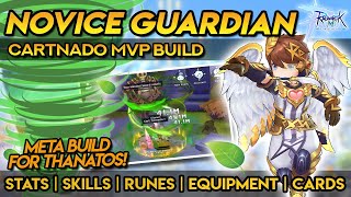 NOVICE GUARDIAN CART TORNADO MVP BUILD ~ Stats, Skills, Runes, Equipment, Cards & Tips