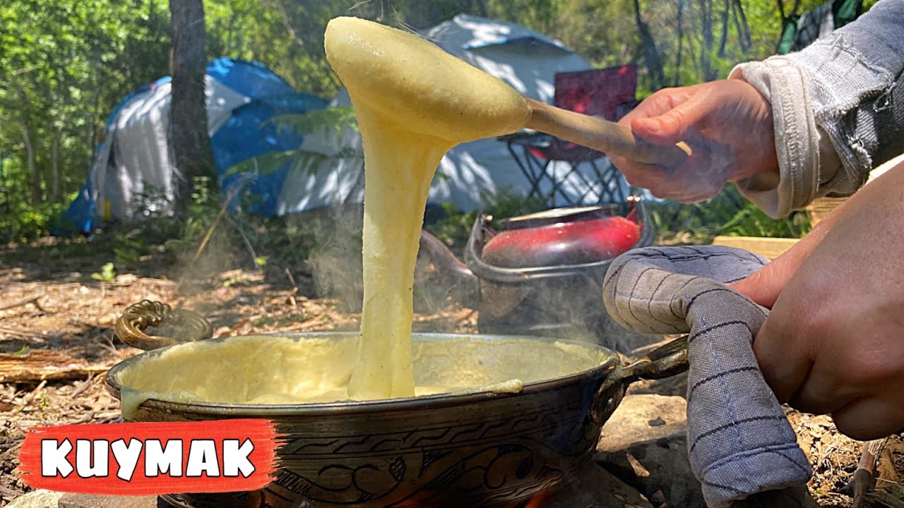 KAMPTA KUYMAK NASIL YAPILIR???? DOĞADA YEMEK TARİFİ ▶️ EASY CAMP MEALS ????️ MIHLAMA YAPIMI ✔️ ÇADIR KAMPI