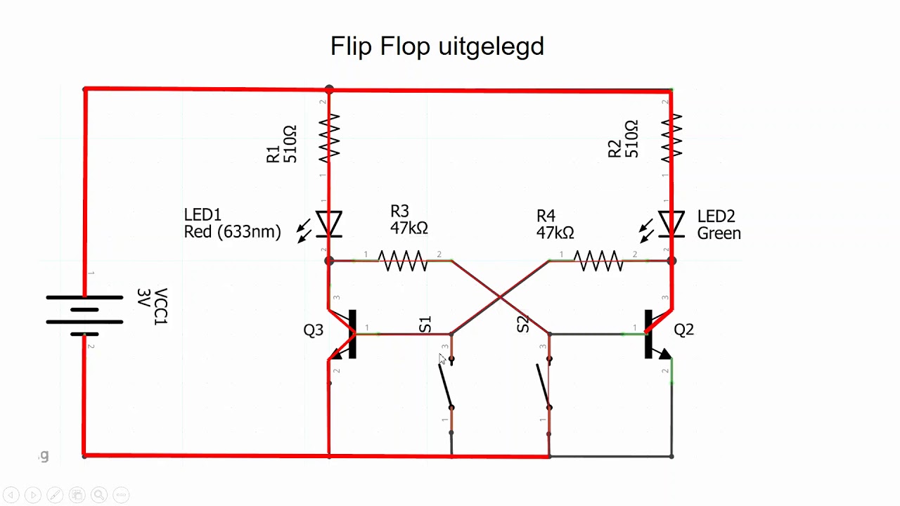 Flip-Flop Transistoren uitleg - YouTube