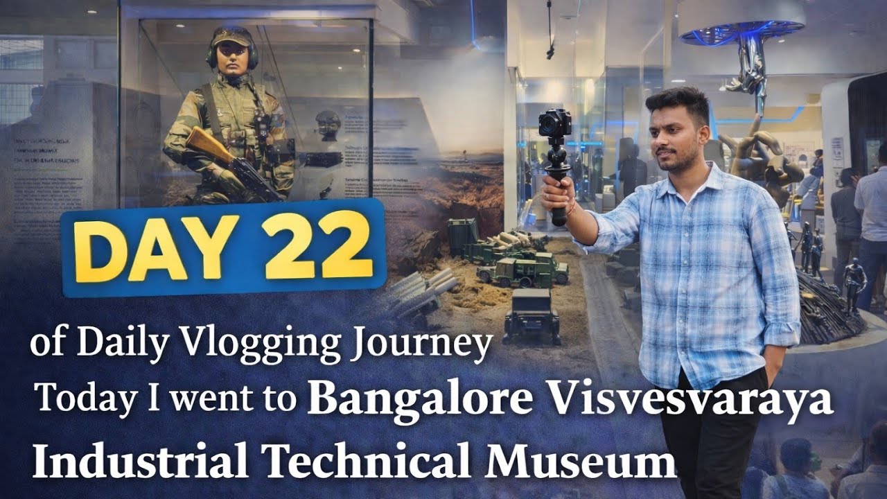 Day 22 | Daily Vlogging Series | Visit to Vishwesharaya Technical Museum  #explorepage 