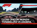 Close one on monza  tonimeloni vs uggienl side by side  f1 mobile racing 2022