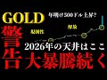 ⚠️ゴールド“大暴騰続く”。規則性が示す2026年の到達価格はここ【XAUUSD分析】