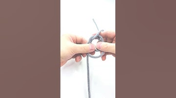 ASMR LOOP KNOT IN THE BIGHT, HOW TO TIE THE MOST USEFUL KNOTS IN THE WOLD #shorts