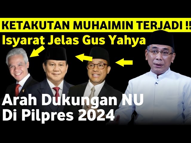 Duh.‼️Gus Yahya Jelaskan Arah Dukungan NU Di Pilpres 2024! isinya bikin ketar ketir Cak imin ... class=