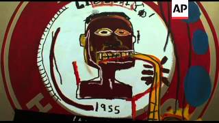 Preview of the Basquiat retrospective exhibition in Paris