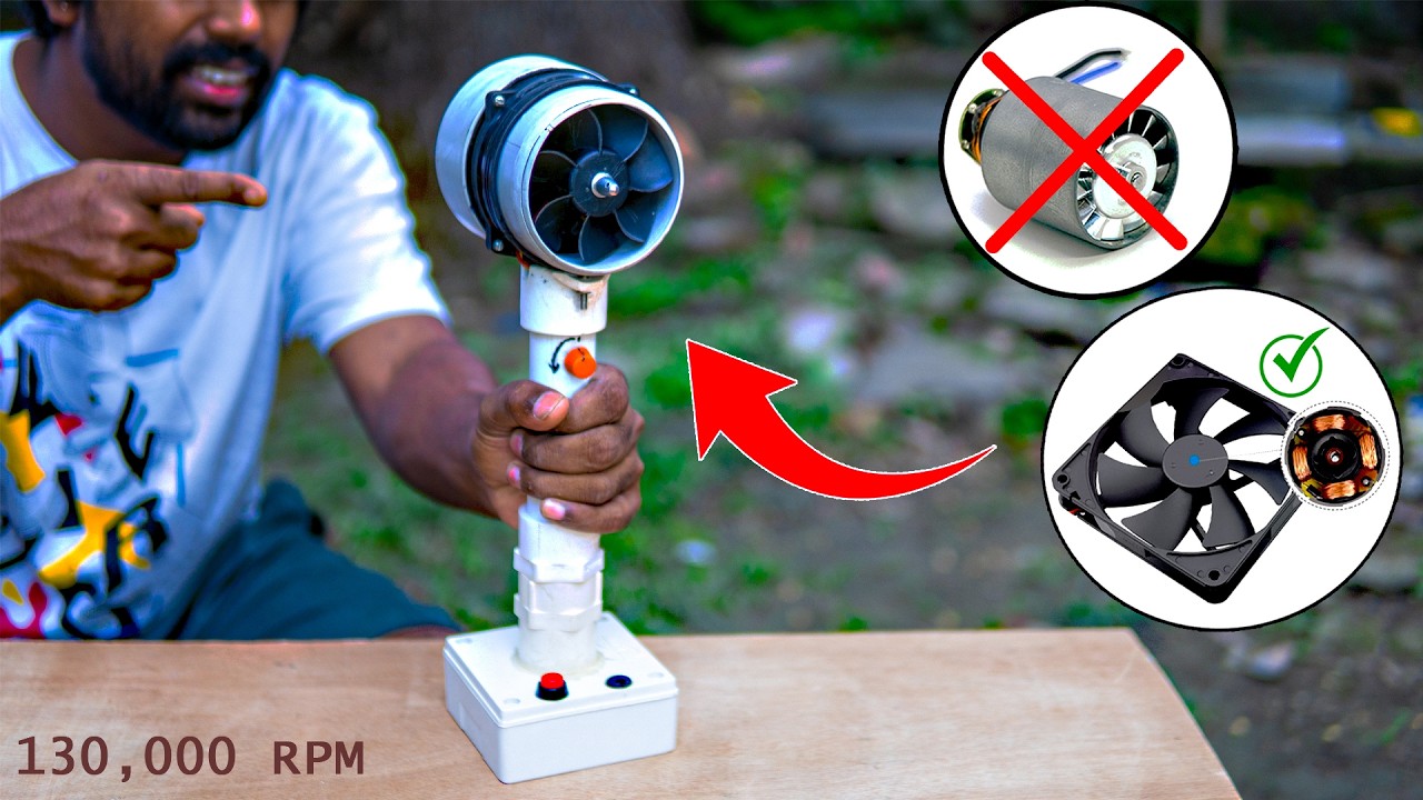 How To Make Very Powerful High Speed BLDC Turbo Jet Fan at Home in 30 ...