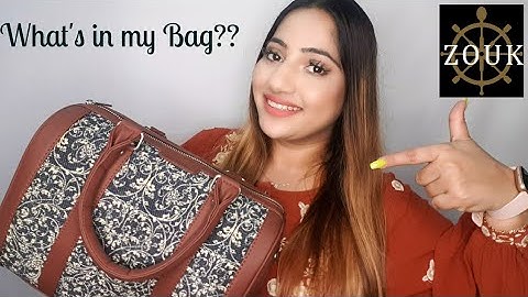 What Goes In My Zouk Bag? 100% Vegan Made in India Bags | Mansi Nautiyal Mehta