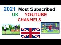 most subscribed youtube channels in uk |top youtubers in uk  2021