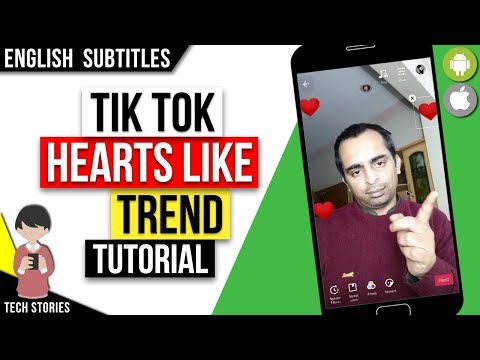 Tik Tok Hearts Like Trend Tutorial | No Editing @TechStories