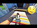 fortnite roleplay(the super weird sister)(she made me beat the dunnies down)