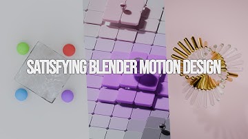 Portfolio Satisfying Motion Design - Blender Geo Nodes