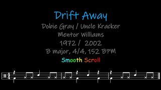 Drift Away, Chords, Lyrics and Timing