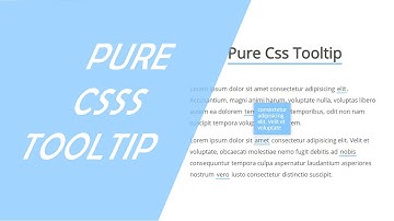 HOW TO CREATE (Pure Css Tooltip)