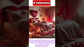 Romance in Red: Quick Valentine Bedroom Makeover! #short