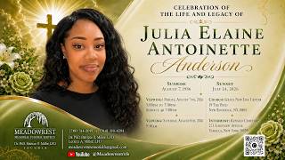 Celebration of the Life and Legacy of Julia Elaine Antoinette Anderson