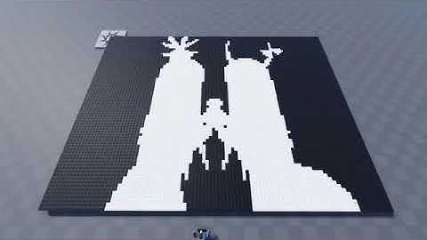 Bad Apple Anim- wait these are pixels (Made with Python)