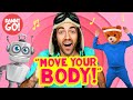 Move your body exercise dance song   danny go brain break  movement activity for kids