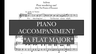 Poor Wandering One (Gilbert & Sullivan) Ab Major Piano Accompaniment/Vocal Guide - Karaoke