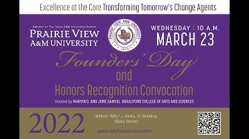 2022 Founders’ Day and Honors Recognition Convocation