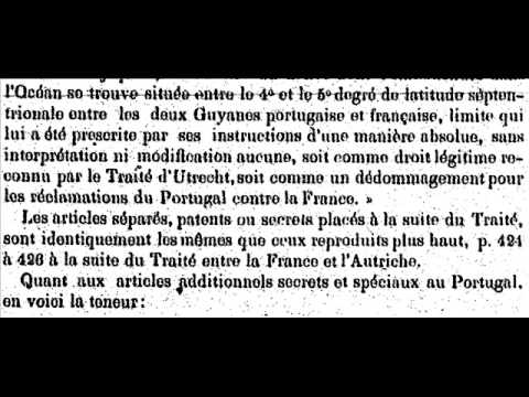Tratado assinado em Paris a 8 de Maio de 1814 entre a França e Portugal