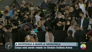 Plantão SBT sobre velório de Marília Mendonça em Goiânia (06/11/2021)