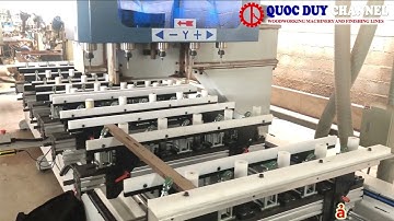 Máy Đánh Mộng Âm 4 Đầu 2 Bàn CNC Tự Động SDC 1500 4 4 | Máy mộng CNC | Máy Chế Biến Gỗ Công Nghiệp