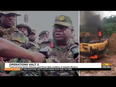 Team arrest 3 Chinese and 3 fake soldiers in Ashanti Region - Premtobre Kasee on Adom TV (21-1-22)
