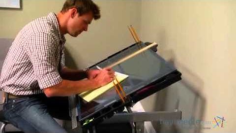 Studio Designs Glass Top 2-Piece Vision Rolling Drafting Table - Product Review Video
