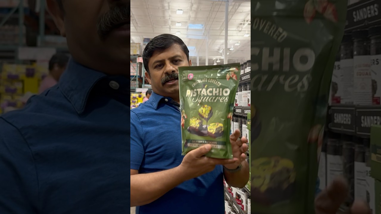 Dark Chocolate Covered Pistachio Squares at Costco 