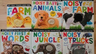 🦆🐕🐈🐘🚚 First Baby Books Compilation | My First Touch and Feel Sound Book